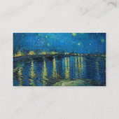 Vincent Van Gogh Sterrennacht over de Rijn Visitekaartje (Achterkant)
