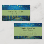 Vincent Van Gogh Sterrennacht over de Rijn Visitekaartje (Voorkant / Achterkant)