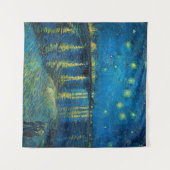 Vincent Van Gogh Sterrennacht over de Rijn Wandkleed (Voorkant (horizontaal))