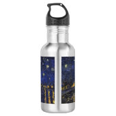 Vincent Van Gogh Sterrennacht over de Rijn Waterfles (Achterkant)