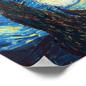 Vincent Van Gogh Sterrennacht Painting Poster (Hoek)