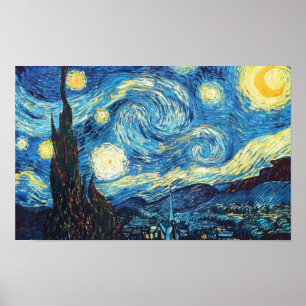 Vincent Van Gogh Sterrennacht Painting Poster
