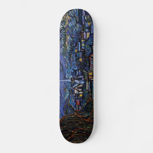 Vincent Van Gogh Sterrennacht Persoonlijk Skateboard (Voorkant)