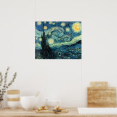 Vincent Van Gogh - Sterrennacht Poster (Keuken)