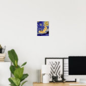 Vincent Van Gogh Sterrennacht Poster (Thuiskantoor)