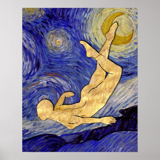 Vincent Van Gogh Sterrennacht Poster (Voorkant)
