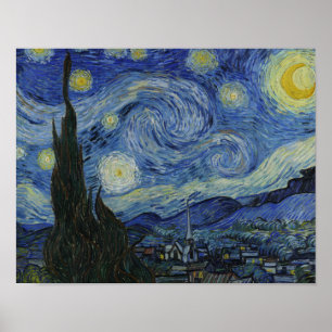 Vincent van Gogh - Sterrennacht Poster