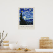Vincent Van Gogh Sterrennacht Poster (Keuken)