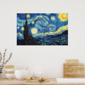 Vincent Van Gogh - Sterrennacht Poster (Keuken)