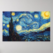 Vincent Van Gogh - Sterrennacht Poster (Voorkant)