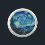 Vincent van Gogh, Sterrennacht Ring<br><div class="desc">Sterrennacht,  beroemd schilderij van Vincent van Gogh</div>