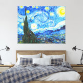 Vincent Van Gogh Sterrennacht schilderen Canvas Afdruk (Insitu (Slaapkamer))