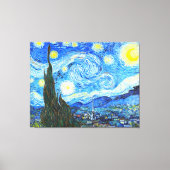 Vincent Van Gogh Sterrennacht  schilderen Canvas Afdruk (Voorkant)