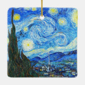 Vincent Van Gogh Sterrennacht  schilderen Keramisch Ornament (Achterkant)