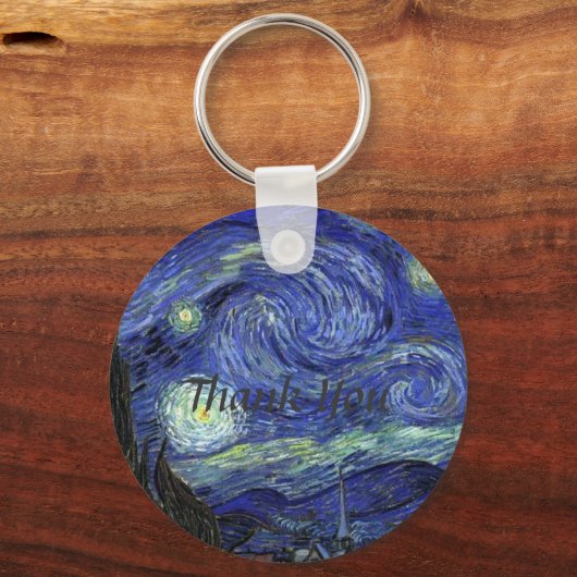 Vincent van Gogh, Sterrennacht Sleutelhanger (Voorkant)