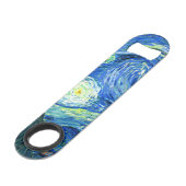 vincent van gogh sterrennacht speed flessenopener (Voorkant Gekanteld)