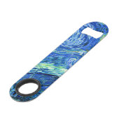 vincent van gogh sterrennacht speed flessenopener (Achterkant Gekanteld)