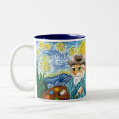 Vincent Van Gogh, Sterrennacht spoofpot mok (Links)