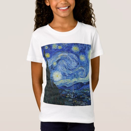 Vincent Van Gogh - Sterrennacht T-shirt (Voorkant)