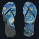 Vincent van Gogh, Sterrennacht Teenslippers<br><div class="desc">Sterrennacht,  beroemd schilderij van Vincent van Gogh</div>