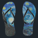 Vincent van Gogh, Sterrennacht Teenslippers<br><div class="desc">Sterrennacht,  beroemd schilderij van Vincent van Gogh</div>