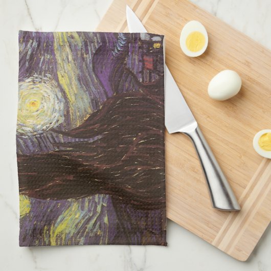 Vincent van Gogh - Sterrennacht Theedoek (Quarter Fold)