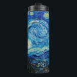 Vincent van Gogh, Sterrennacht Thermosbeker<br><div class="desc">Sterrennacht,  beroemd schilderij van Vincent van Gogh</div>