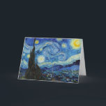 Vincent Van Gogh Sterrennacht Vintage Art Notecard Kaart<br><div class="desc">Vincent Van Gogh Sterrennacht Vintage Fine Art Notecard</div>