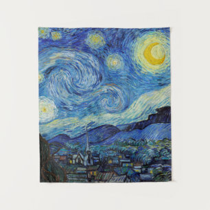Vincent Van Gogh Sterrennacht Vintage Fijne Kunst Wandkleed