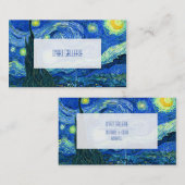 vincent van gogh sterrennacht visitekaartje (Voorkant / Achterkant)