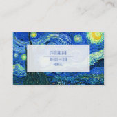 vincent van gogh sterrennacht visitekaartje (Achterkant)