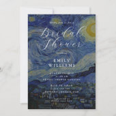 Vincent van Gogh Sterrennacht Vrijgezellenfeest Kaart (Voorkant)