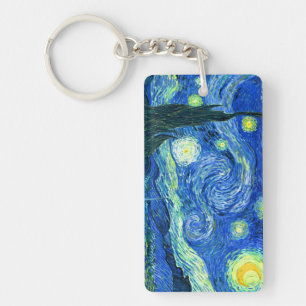 vincent van gogh sterrige nacht sleutelhanger