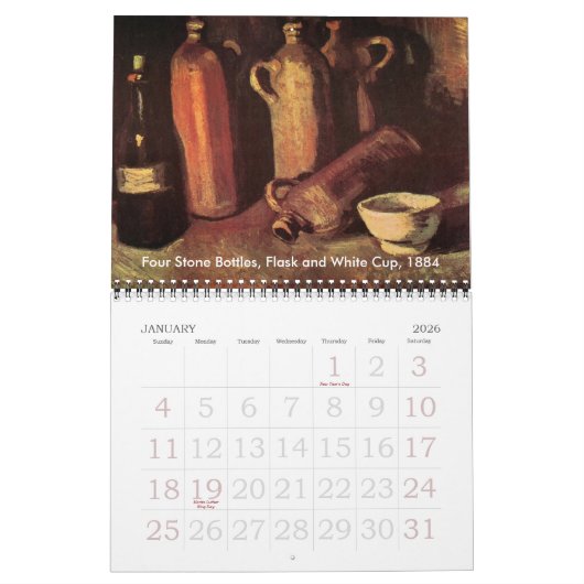 Vincent van Gogh still  Fine Art Kalender (Jan 2026)