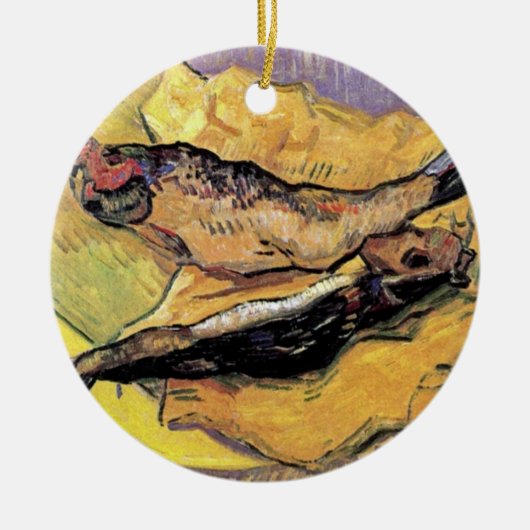 Vincent Van Gogh - still Life Bloaters Fine Art Keramisch Ornament (Voorkant)