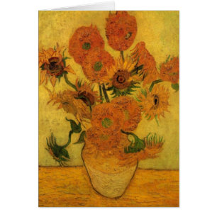 Vincent van Gogh still Life Vase met 15 zonnebloem