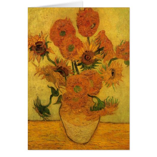 Vincent van Gogh still Life Vase met 15 zonnebloem (Voorkant)
