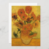 Vincent van Gogh still Life Vase met 15 zonnebloem (Voorkant / Achterkant)