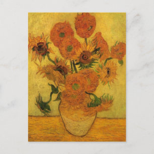 Vincent van Gogh still Life Vase met 15 zonnebloem Briefkaart