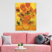 Vincent van Gogh still Life Vase met 15 zonnebloem Canvas Afdruk (Insitu (Woonkamer))