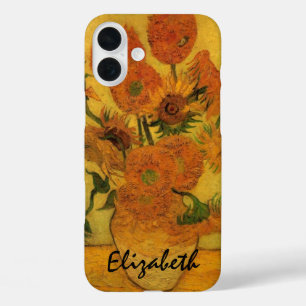 Vincent van Gogh still Life Vase met 15 zonnebloem iPhone 16 Plus Hoesje