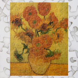 Vincent van Gogh still Life Vase met 15 zonnebloem Legpuzzel