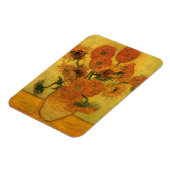 Vincent van Gogh still Life Vase met 15 zonnebloem Magneet (Linkerzijde)