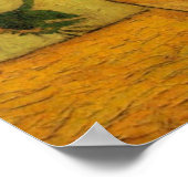 Vincent van Gogh still Life Vase met 15 zonnebloem Poster (Hoek)