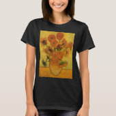 Vincent van Gogh still Life Vase met 15 zonnebloem T-shirt (Voorkant)