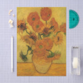 Vincent van Gogh still Life Vase met 15 zonnebloem Tissuepapier (Craft)