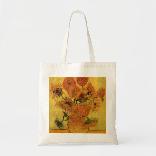 Vincent van Gogh still Life Vase met 15 zonnebloem Tote Bag (Voorkant)