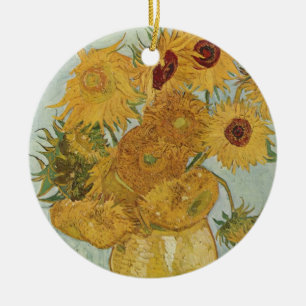 Vincent van Gogh still Life Vase met zonnebloemen Keramisch Ornament
