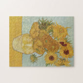 Vincent van Gogh still Life Vase met zonnebloemen Legpuzzel (Horizontaal)