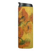 Vincent van Gogh Still Life Vase w 15 Sunflowers Thermosbeker (Geroteerd rechts)